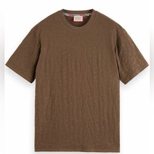 NWT SCOTCH & SODA Leopard Jacquard Tshirt